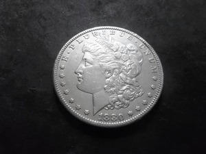 lot 12 image: 1880 S Morgan Silver Dollar