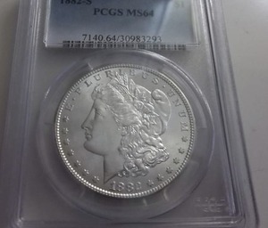 lot 23 image: 1882 S Morgan Silver Dollar