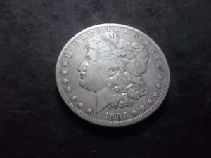 lot 45 image: 1890 CC  Morgan Silver Dollar