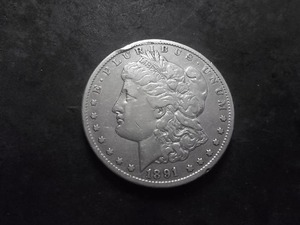 lot 49 image: 1891 CC Morgan Silver Dollar