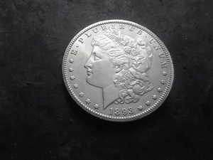 lot 55 image: 1893 CC Morgan Silver Dollar