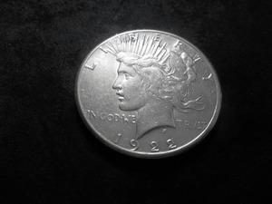lot 94 image: 1922 S  Silver Peace Dollar