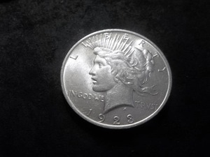 lot 95 image: 1923 Peace Silver Dollar