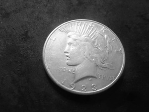 lot 97 image: 1923 S Peace Silver Dollar