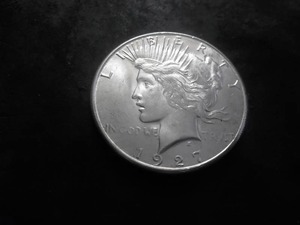 lot 107 image: 1927 S Peace Silver Dollar