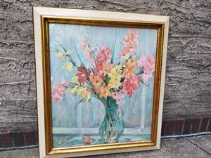 Vintage Flower Litho