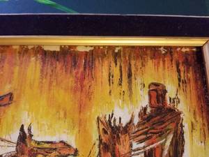 lot 39 image: Vintage Oil on Board