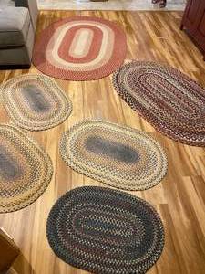 lot 22 image: Braided rugs