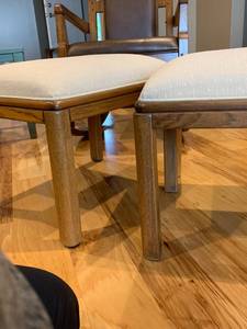 lot 115 image: 2 Upholstered stools