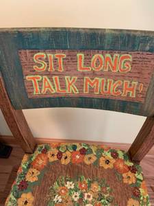 lot 134 image: Artist Painted Chair
