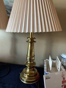 lot 133 image: Brass Lamps