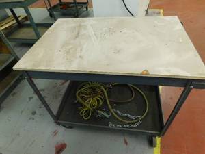 Shop cart with casters