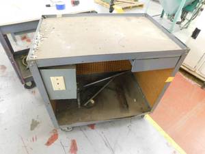 Shop cart with casters