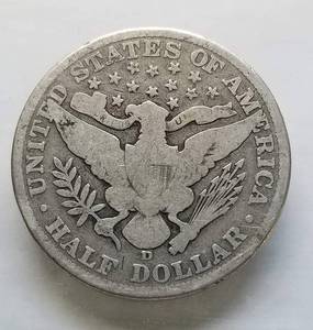 1906-D BARBER SILVER HALF DOLLAR