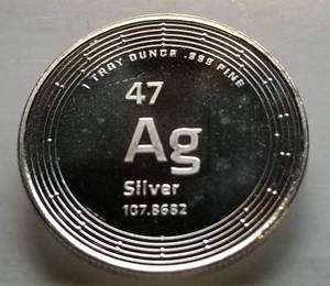 1 TROY OZ. .999 FINE SILVER ELEMETAL IN AIRTITE