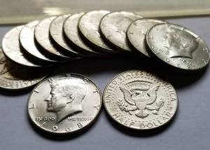 BU ROLL OF 1968 KENNEDY 40% SILVER HALF DOLLARS 20 COINS