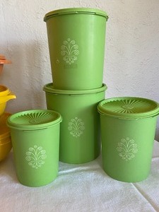 lot 15 image: Vintage Tupperware including a Canister Set