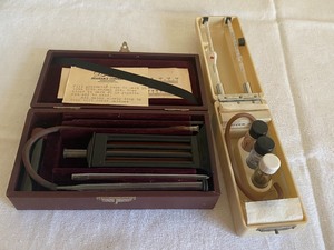 lot 87 image: Antique Medical Device Sahli Haemoeter Blood Tester with Case