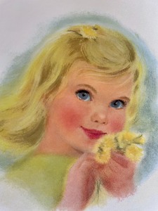 lot 105 image: 4 Charmin Girl Prints