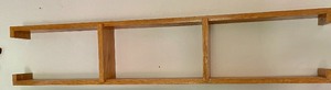 lot 114 image: Unique Wooden Wall Shelf