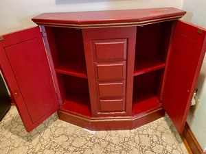 lot 156 image: Accent Table and Mirror