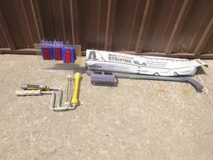 Rustoleum paint stripping wand & paint rollers. As shown.