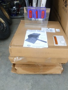 Qty of 5 Power King chainsaw cases. Some may be missing parts. As shown.