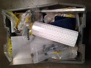 Large parts organizer Bin filled wi...