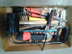Lot of misc hand tools, Sockets, fi...
