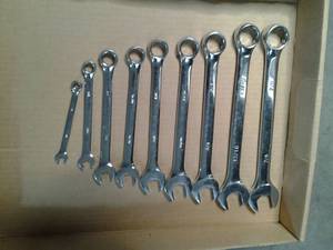 Set of 9 SAE Wrenches from 14 to ...