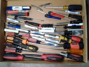 Multiple size and brand screwdriver...