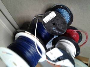 5 Spools with different sizegauge ...