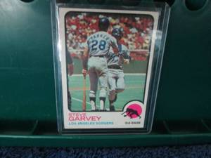 lot 18 image: 1973 Topps Steve Garvey Card...
