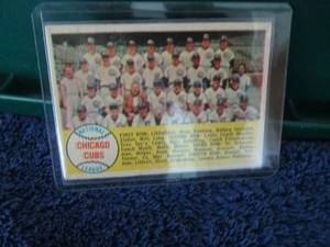 lot 93 image: 1958 Topps Chicago Cubs Team Card...