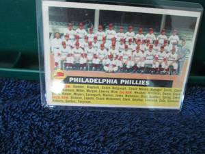 lot 129 image: 1956 Topps Philadelphia Phillies Te...