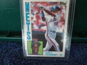 lot 138 image: 1984 Topps Darryl Strawberry Rookie...