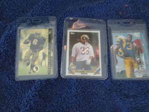 lot 143 image: 3 Jerome Bettis Rookie Cards...