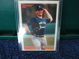lot 148 image: 1993 Bowman Andy Pettitte Rookie Ca...