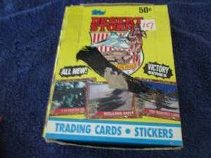 lot 151 image: 1991 Topps Desert Storm Wax Box...