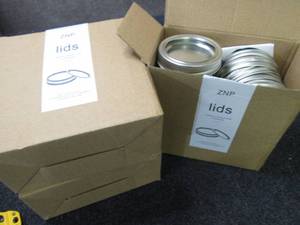 lot 176 image: 3- 12 pk Canning Lids & Rings...