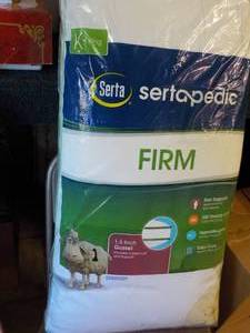 lot 1 image: Serta King Size Firm Pillow...