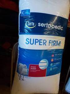 lot 2 image: Serta King Super Firm Pillow...