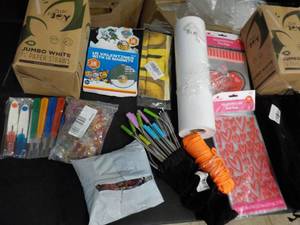 lot 271 image: large box of Overstock and Returns...