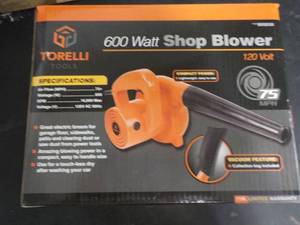 lot 287 image: Torelli 600 Watt Shop Blower...
