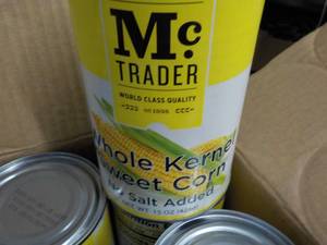 lot 300 image: Case of 24 cans Kernel Corn past b...
