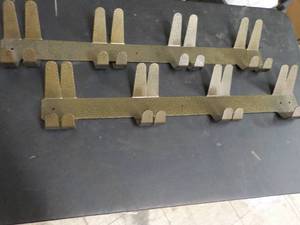 lot 301 image: 4 Wall Steel Hammered Hooks...