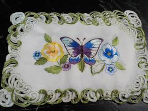 lot 363 image: 4 Piece Butterfly Placemat Set...
