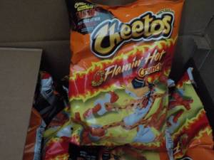 lot 413 image: 2 Cases 8 12 oz Bags Cheetos Flami...