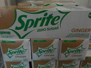 lot 424 image: 4 - 12 packs Sprite Ginger Zero Sug...