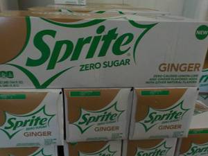 lot 425 image: 4 - 12 packs Sprite Ginger Zero Sug...